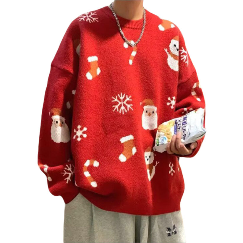 Christmas red knitted sweater