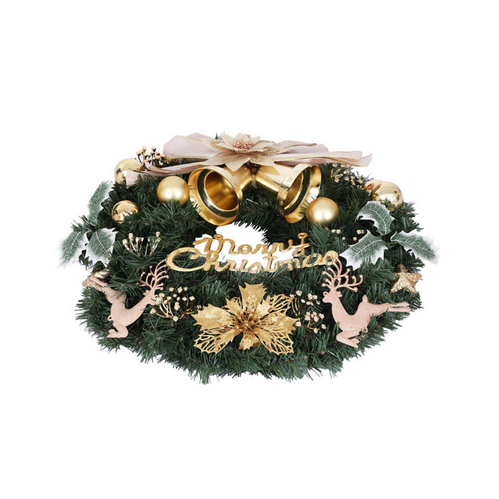 Jingle Jollys Christmas Wreath 60CM Garland Flowers Baubles Party Decorations-2